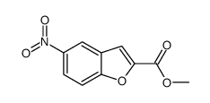 5-硝基苯并呋喃-2-羧酸甲酯结构式