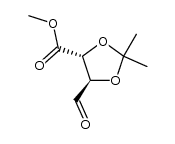 (4R,5R)-methyl 5-formyl-2,2-dimethyl-1,3-dioxolane-4-carboxylate结构式