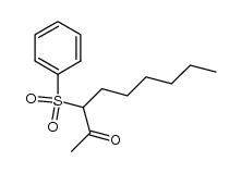 3-phenylsulfonyl-2-nonanone结构式
