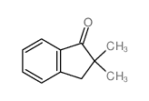 2,3-二氢-2,2-二甲基茚-1-酮结构式