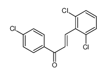 1-(4-chlorophenyl)-3-(2,6-dichlorophenyl)prop-2-en-1-one结构式