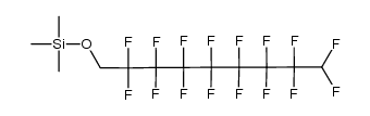 trimethyl-(1H,1H,9H-hexadecafluorononyloxy)silane结构式