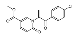 methyl 1-[3-(4-chlorophenyl)-3-oxoprop-1-en-2-yl]-6-oxopyridine-3-carboxylate结构式