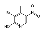 3-溴-4-甲基-5-硝基-2(1H)-吡啶酮结构式