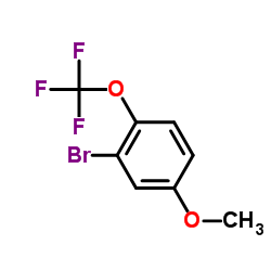 3-溴-4-三氟甲氧基苯甲醚结构式