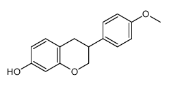 3-(4-methoxyphenyl)-3,4-dihydro-2H-chromen-7-ol结构式