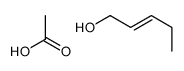 acetic acid,pent-2-en-1-ol结构式