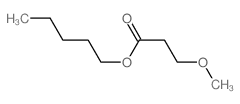 Propanoic acid,3-methoxy-, pentyl ester结构式