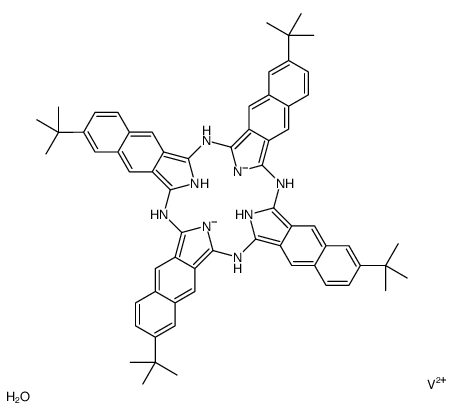 2,11,20,29-四-叔-丁基-2,3-萘酞菁矾结构式
