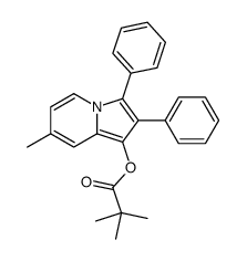 (7-methyl-2,3-diphenylindolizin-1-yl) 2,2-dimethylpropanoate结构式