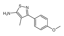 3-(4-甲氧基苯基)-4-甲基-5-异噻唑胺结构式