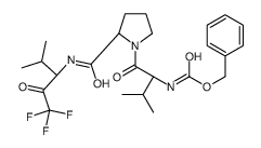 ((4-methoxyphenyl)carbonyl)-valyl-N-(3-(1,1,1-trifluoro-2-hydroxy-4-methylpentyl))prolinamide结构式