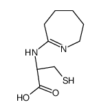(2R)-3-sulfanyl-2-(3,4,5,6-tetrahydro-2H-azepin-7-ylamino)propanoic acid结构式