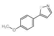 Isothiazole,5-(4-methoxyphenyl)-结构式