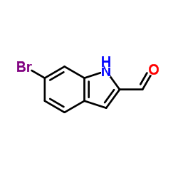 6-溴吲哚-2-甲醛结构式