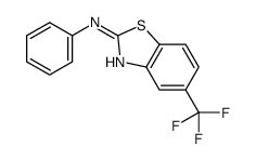 N-phenyl-5-(trifluoromethyl)-1,3-benzothiazol-2-amine结构式