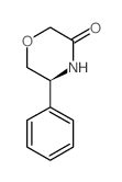 (5S)-5-苯基吗啉-3-酮结构式