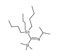 N-((tributylstannyl)(trimethylsilyl)methylene)propan-2-amine结构式