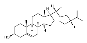 (24S)-24-ethylcholesta-5,25-dien-3β-ol结构式