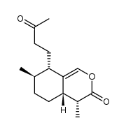 (4R,4aS,7R,8S)-4,7-dimethyl-8-(3-oxobutyl)-4,4a,5,6,7,8-hexahydro-3H-isochromen-3-one结构式