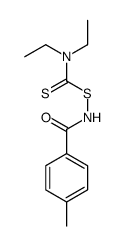 [(4-methylbenzoyl)amino] N,N-diethylcarbamodithioate结构式
