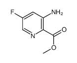 3-氨基-5-氟吡啶甲酸甲酯结构式