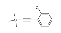 1-chloro-2-(trimethylsilylethynyl)benzene结构式
