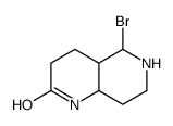 5-bromo-3,4,4a,5,6,7,8,8a-octahydro-1H-1,6-naphthyridin-2-one结构式
