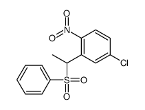 2-[1-(benzenesulfonyl)ethyl]-4-chloro-1-nitrobenzene结构式