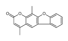 4,11-dimethyl-[1]benzofuro[3,2-g]chromen-2-one结构式