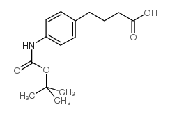 4-(4-BOC氨基苯基)丁酸结构式