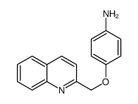 4-(2-喹啉甲氧基)苯胺结构式