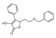 4-hydroxy-3-phenyl-2-(2-phenylmethoxyethyl)-2H-furan-5-one结构式
