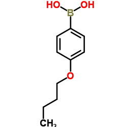 4-丁氧基苯硼酸结构式