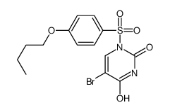 5-bromo-1-(4-butoxyphenyl)sulfonylpyrimidine-2,4-dione结构式