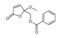 (2-methoxy-5-oxofuran-2-yl)methyl benzoate结构式
