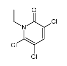 3,5,6-trichloro-1-ethylpyridin-2(1H)-one结构式