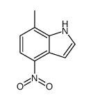 1H-Indole, 7-Methyl-4-nitro-结构式