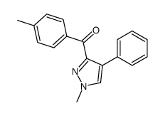 (4-methylphenyl)-(1-methyl-4-phenylpyrazol-3-yl)methanone结构式