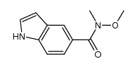 N-methoxy-N-methyl-1H-indole-5-carboxamide结构式