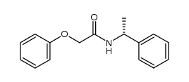 2-phenoxy-N-[(R)-1-phenylethyl]acetamide结构式