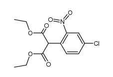 (4-Chlor-2-nitro-phenyl)-malonsaeure-diaethylester结构式