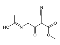 methyl 4-acetamido-2-cyano-3-oxobutanoate结构式