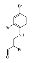 2-bromo-3-(2,4-dibromoanilino)prop-2-enal结构式