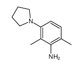 2,6-dimethyl-3-pyrrolidin-1-ylaniline结构式