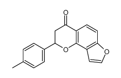 2-(4-methylphenyl)-2,3-dihydrofuro[2,3-h]chromen-4-one结构式