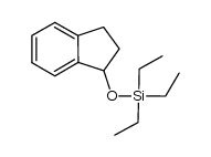 (2,3-dihydro-1H-inden-1-yloxy)triethylsilane结构式