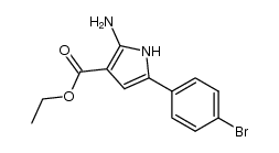 ethyl 2-amino-5-(4-bromophenyl)-1H-pyrrole-3-carboxylate结构式