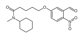 N-cyclohexyl-5-(3-formyl-4-nitrophenoxy)-N-methylpentanamide结构式