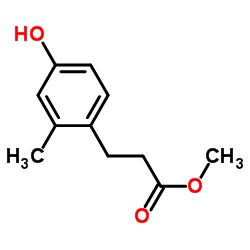 4-羟基-2-甲基苯丙酸甲酯结构式